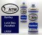 Preview: Bentley, Luna Blau Perleffekt, LR5W: 400ml Sprühdose + 400ml Klarlack - Set, von ATW Autoteile West.